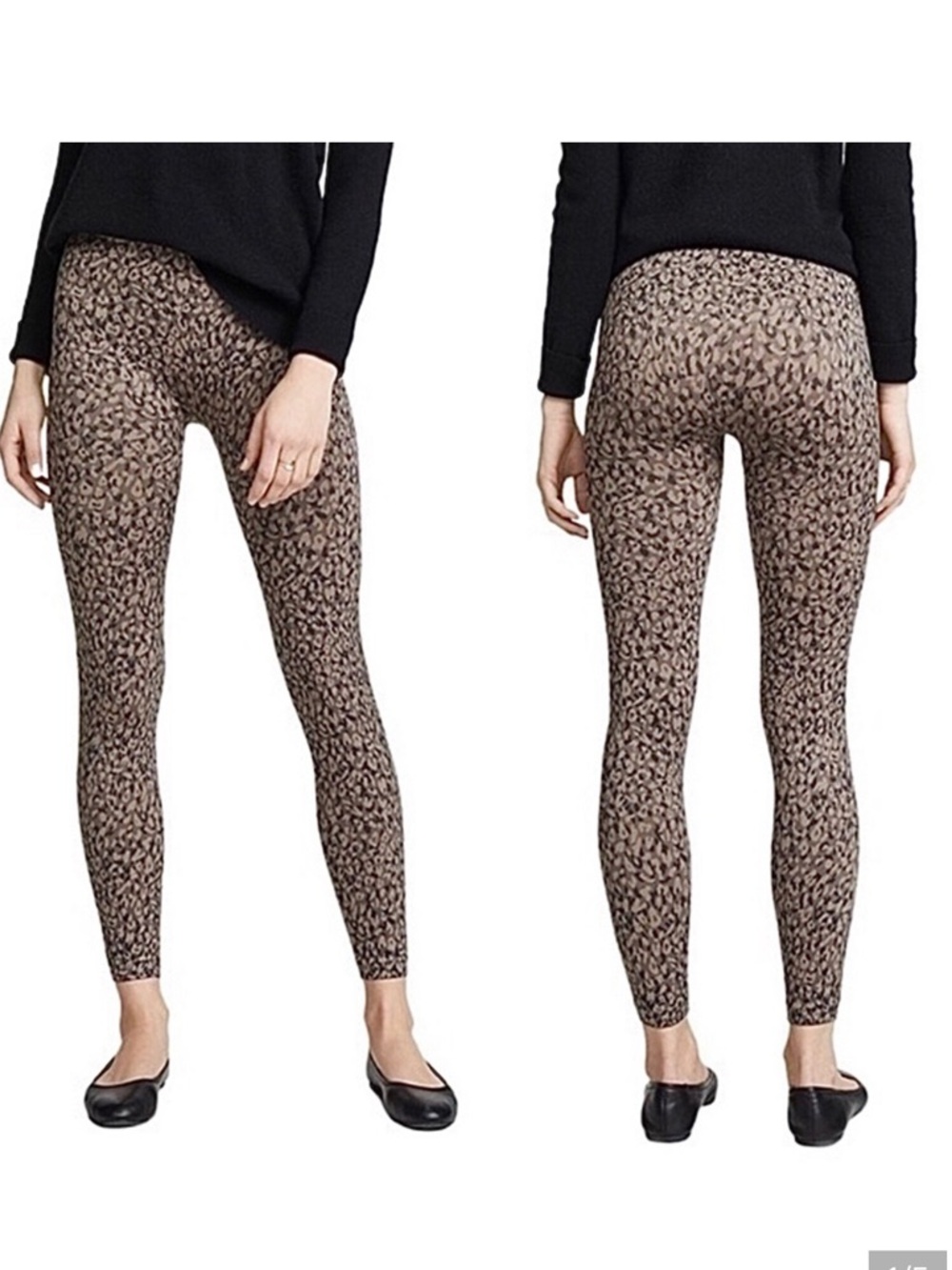 NWT SPANX Seamless Look at Me Now High-Rise Leopard Print Leggings Sz L